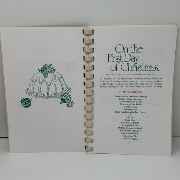 The Twelve Days Of Christmas Cookbook Spiral Bound Holiday Recipes - Picture 5 of 12